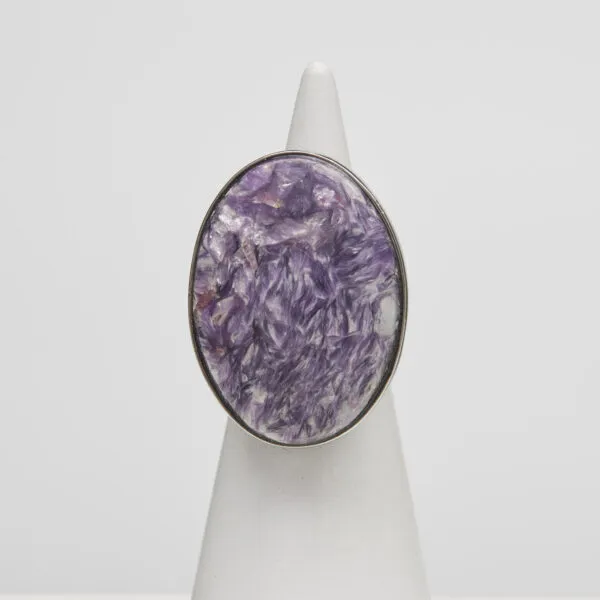 Anello Regolabile in Argento con Ciaroite