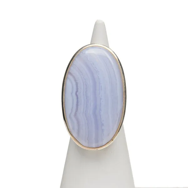 Anello in Argento con Calcedonio