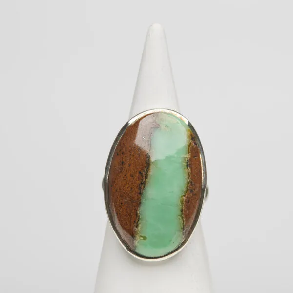 Anello in Argento con Crisoprasio