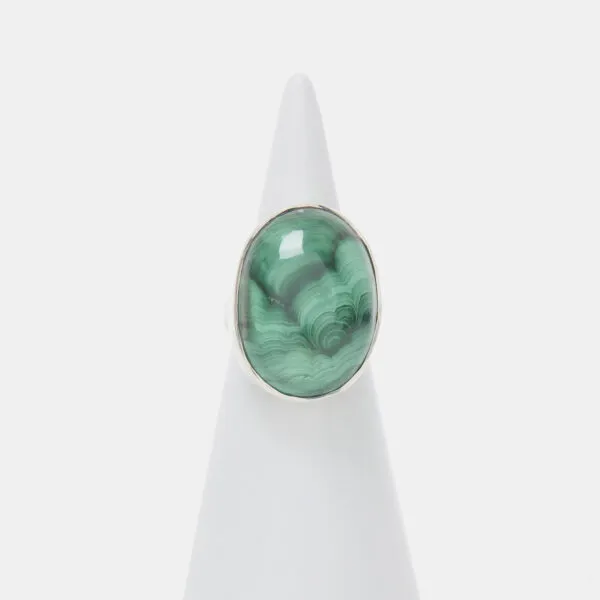 Anello in Argento con Malachite