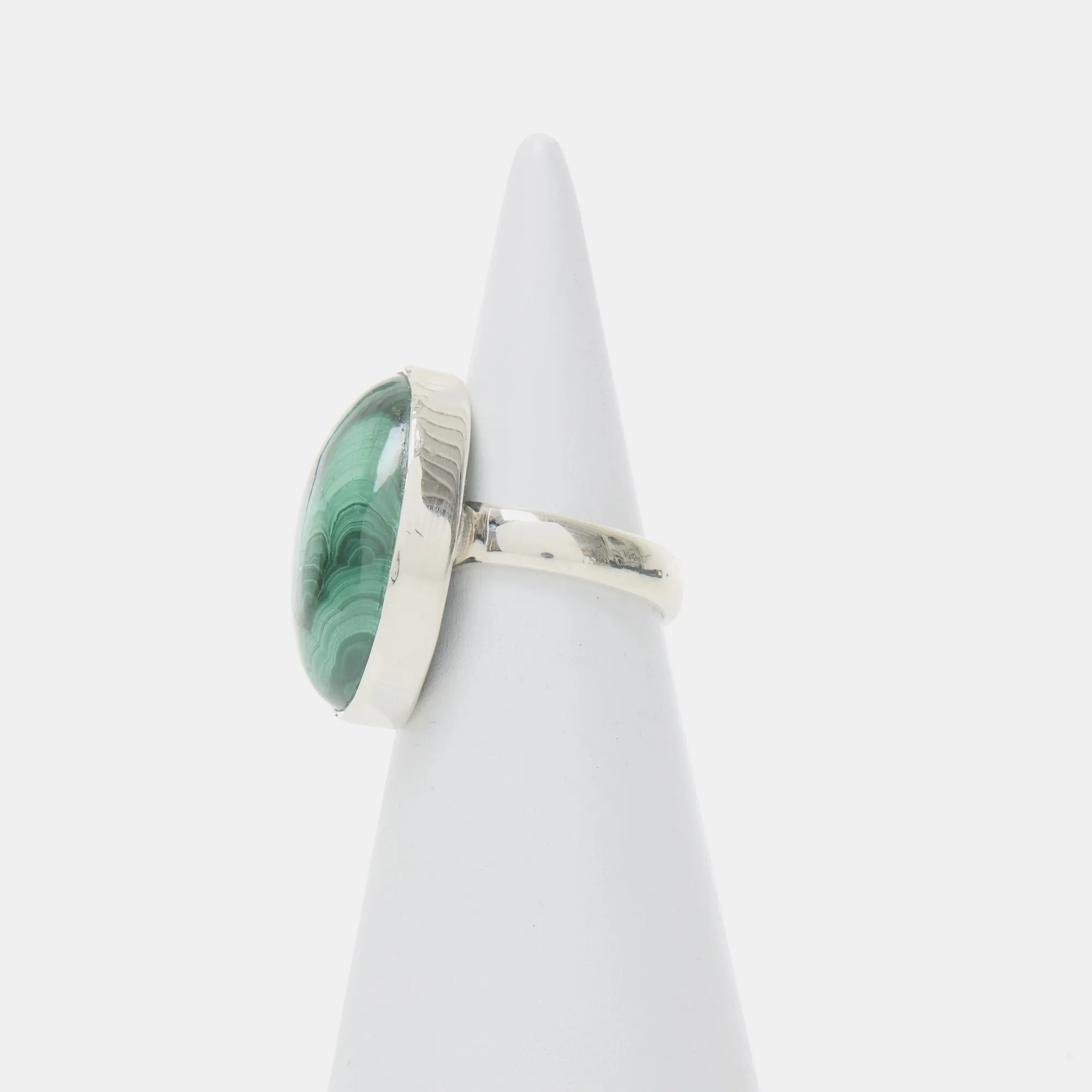 Anello in Argento con Malachite