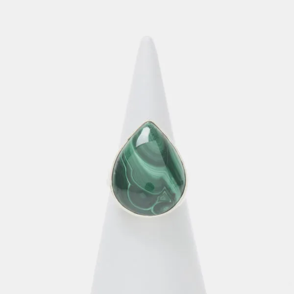 Anello in Argento con Malachite