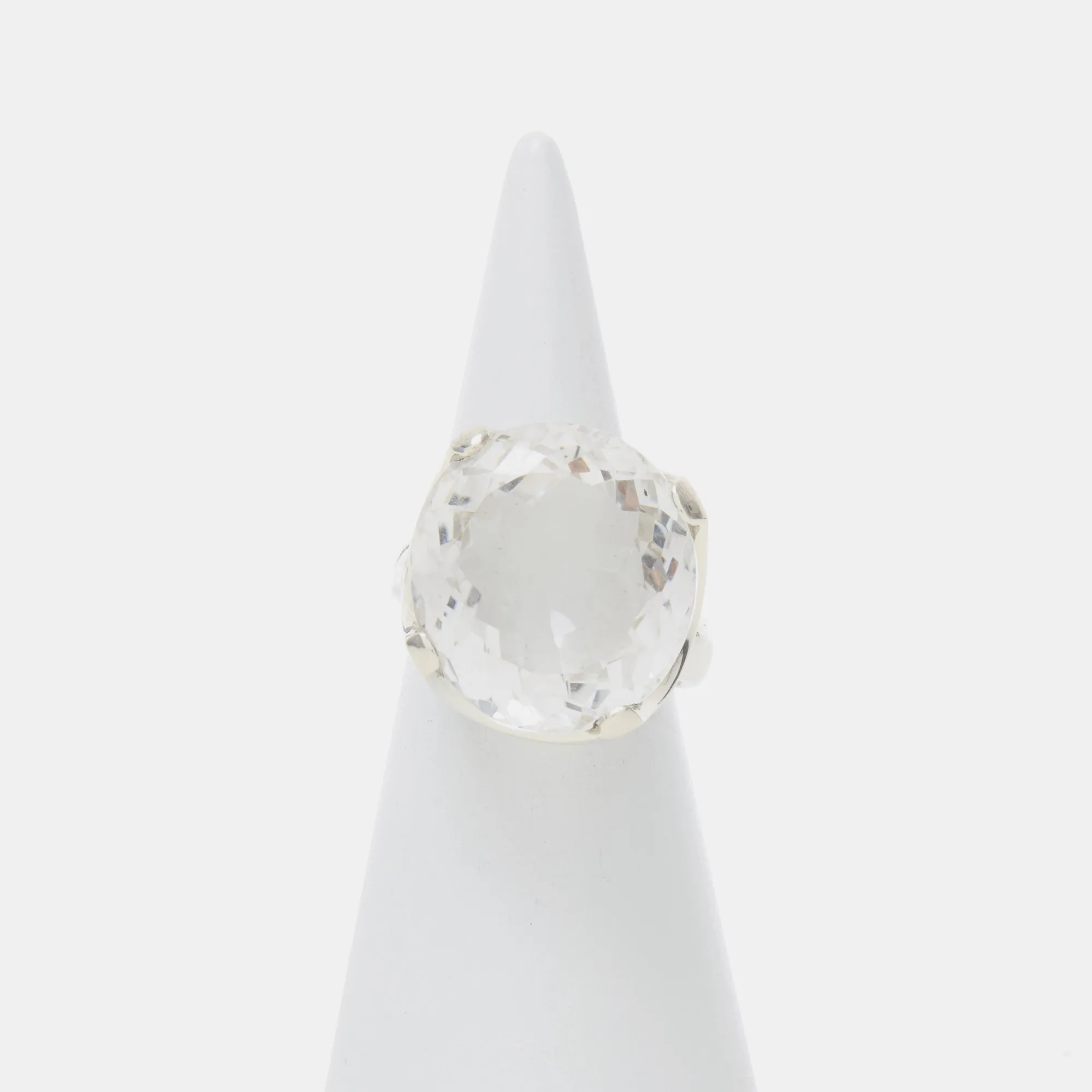 Anello in Argento con Cristallo di Rocca