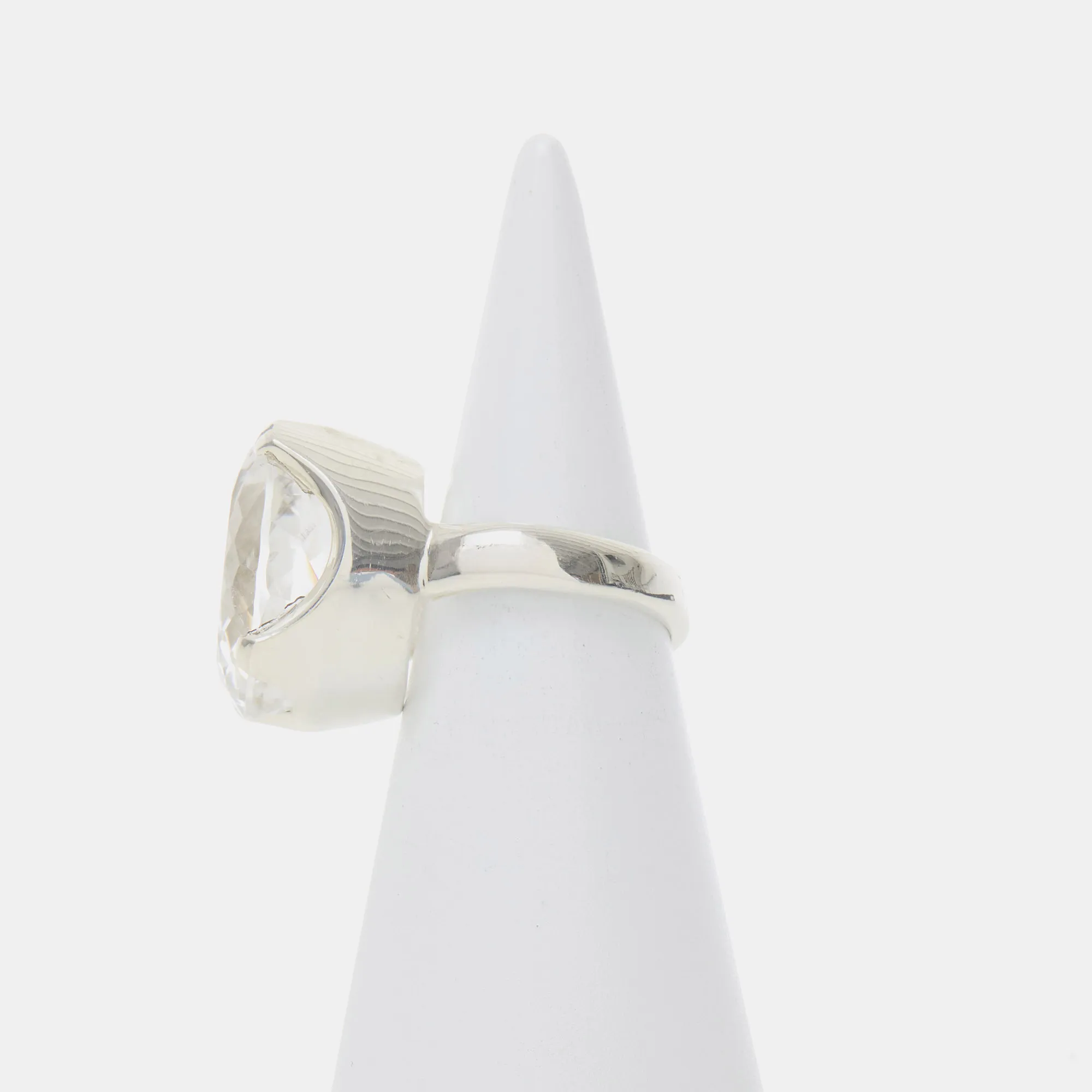 Anello in Argento con Cristallo di Rocca