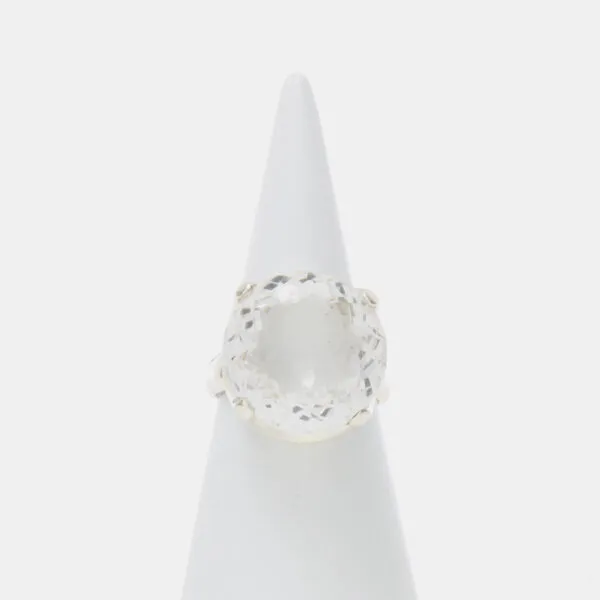 Anello in Argento con Cristallo di Rocca