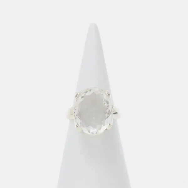 Anello in Argento con Cristallo di Rocca