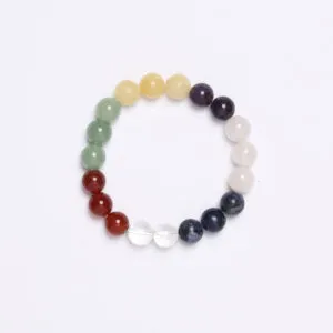 Bracciale Elastico Chakra in Pietre Assortite