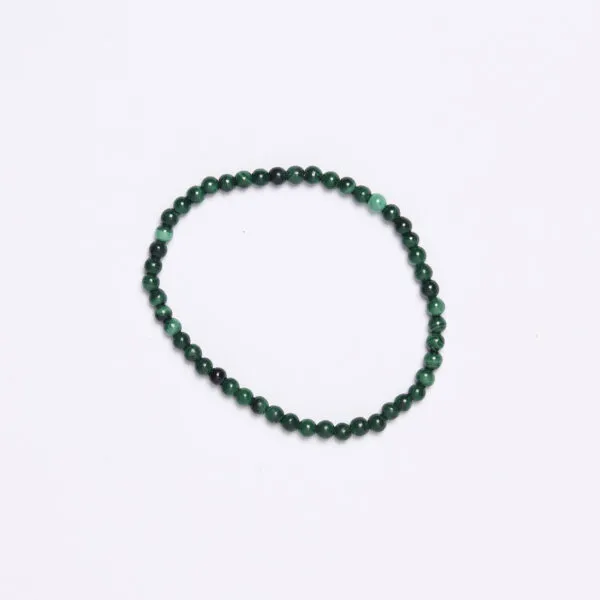 Bracciale Elastico in Malachite a sfera