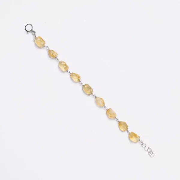 Bracciale rilegato in Citrino sfaccettato