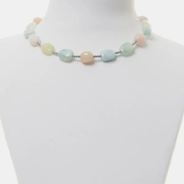 Collana in Acquamarina e Morganite