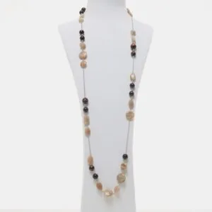 Collana in Pietra di Luna ed Occhio di Bue