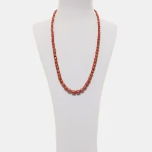 Collana in Corallo Rosso con Argento