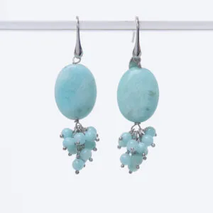 Orecchini in Amazzonite ed Argento