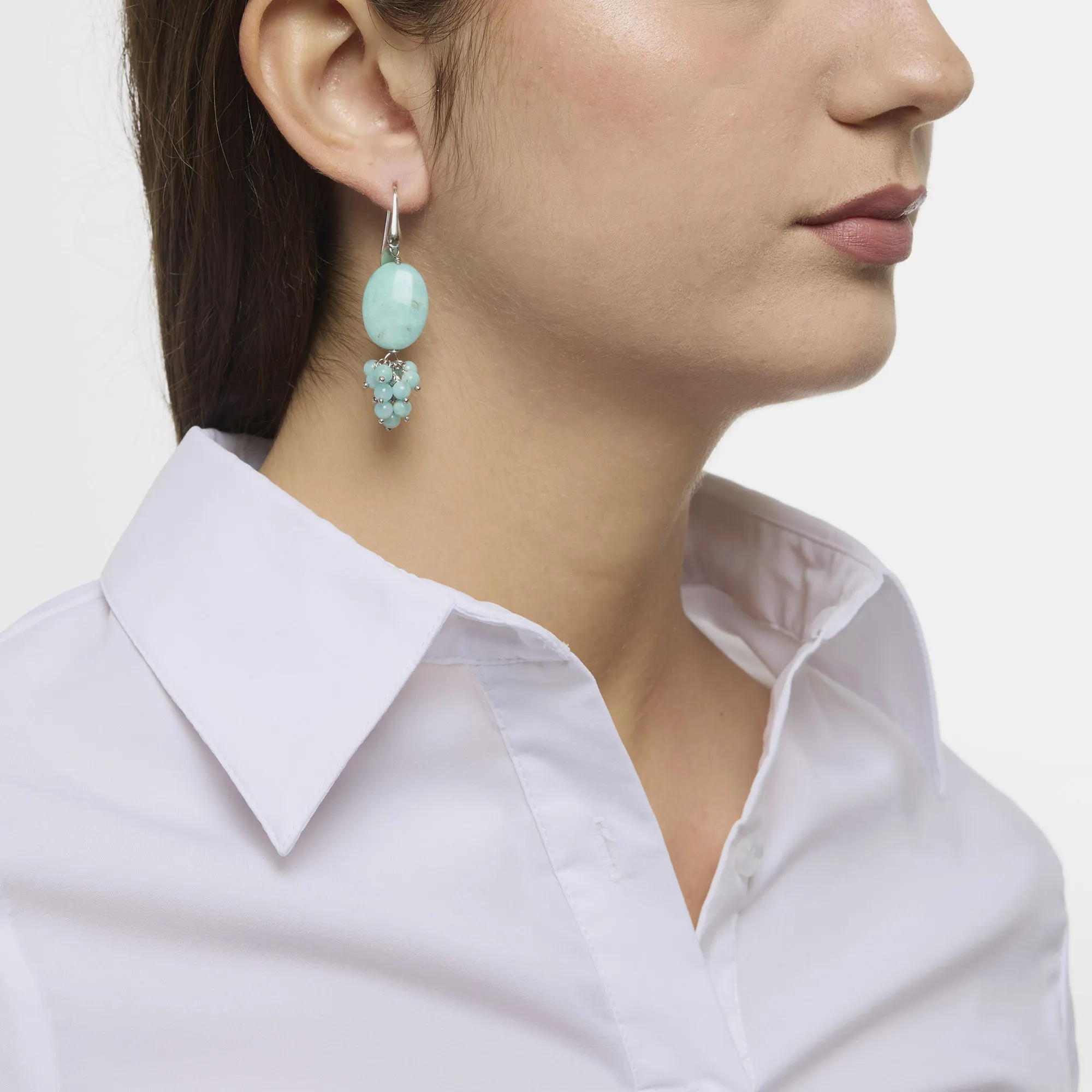 Orecchini in Amazzonite ed Argento