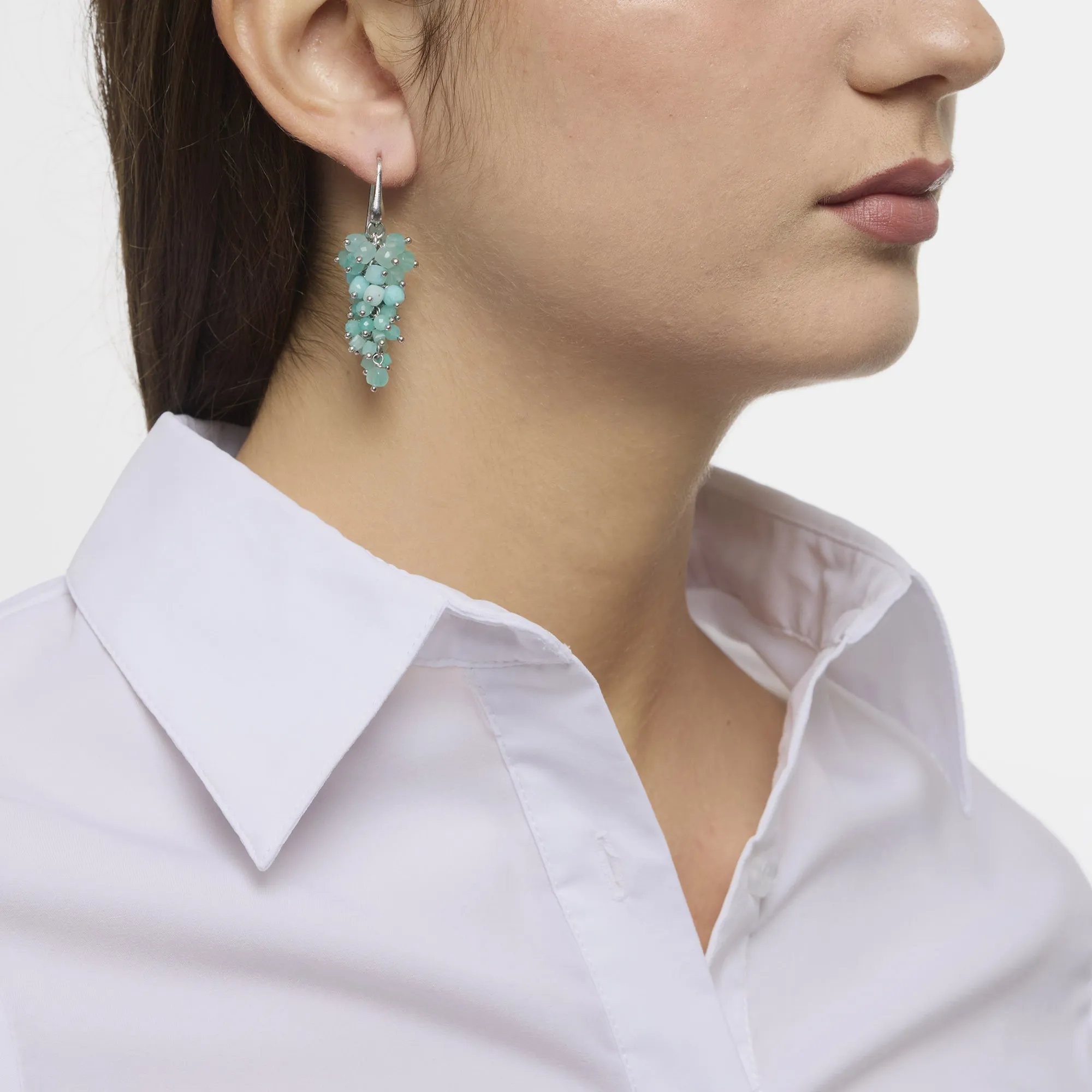 Orecchini in Amazzonite ed Argento