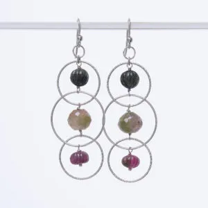 Orecchini in Tormalina ed Argento