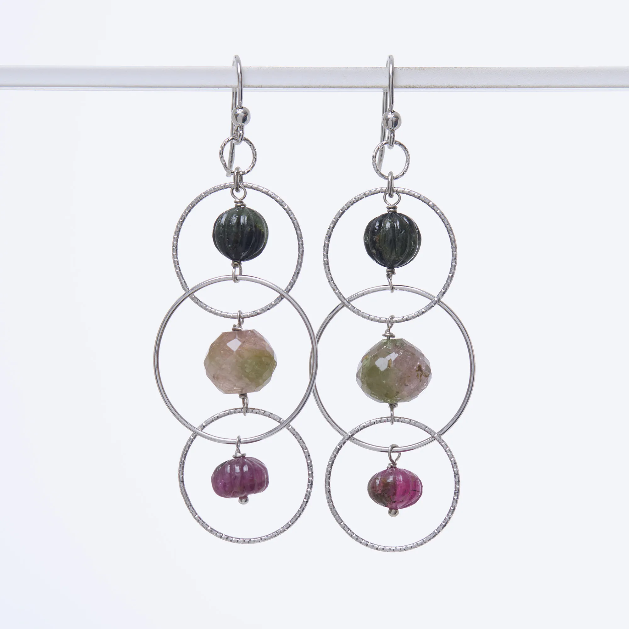 Orecchini in Tormalina ed Argento