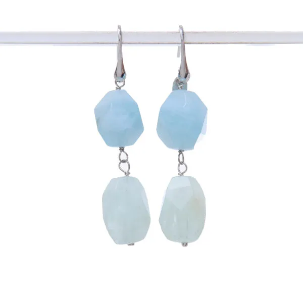 Orecchini in Acquamarina ed Argento