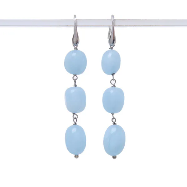 Orecchini in Acquamarina ed Argento