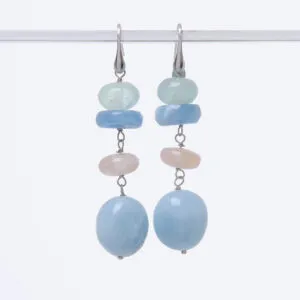 Orecchini in Morganite ed Acquamarina