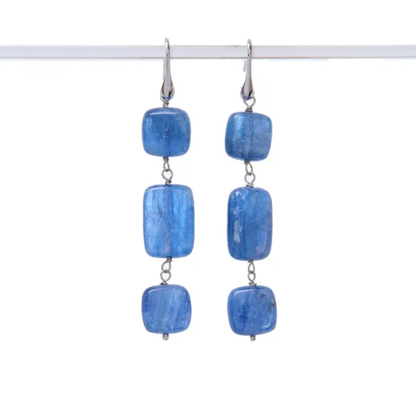 Orecchini in Cianite ed Argento