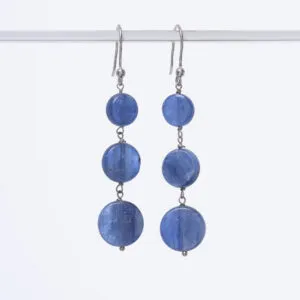 Orecchini in Cianite ed Argento