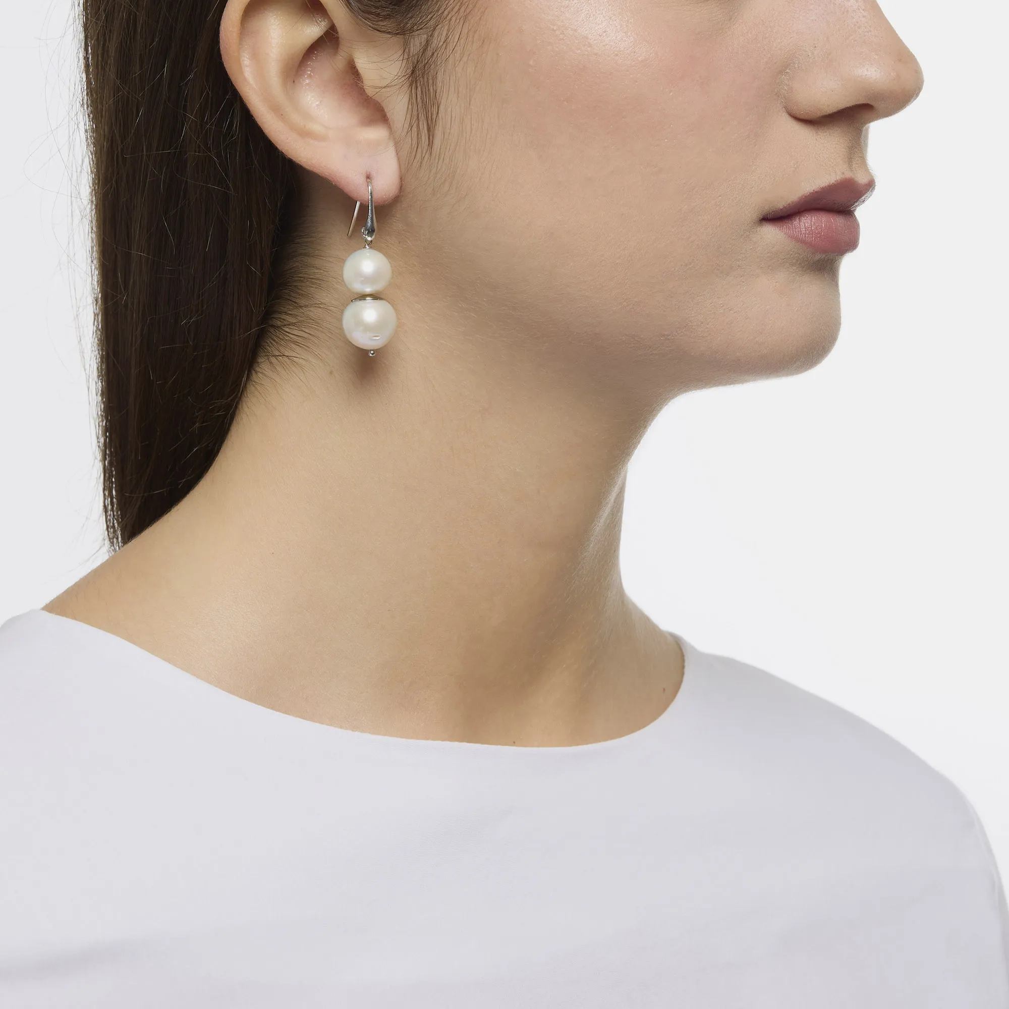 Orecchini in Perle ed elementi in Argento