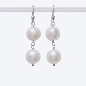 Orecchini in Perle bianche ed Argento