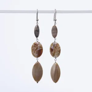 Orecchini in Pietra di Luna ed Agata