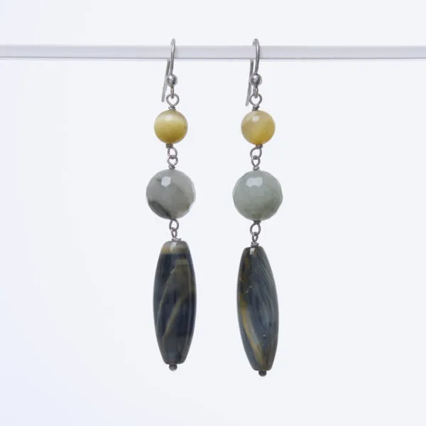 Orecchini in Occhio di Falco e Golden eye