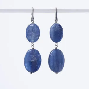 Orecchini in Cianite ed Argento