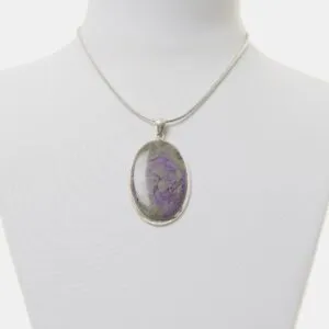 Ciondolo in Andalusite con Argento