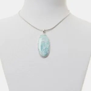 Ciondolo in Larimar ed Argento